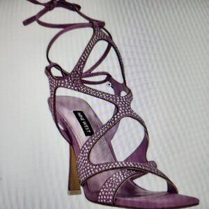 Nine West Alanah 2 Faux Suede Pumps in Light Purple Size 9.5, NIB, Strappy Style